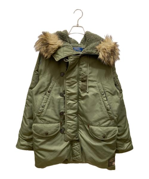 POLO RALPH LAUREN（ポロ・ラルフローレン）POLO RALPH LAUREN (ポロ・ラルフローレン) N-3フライトジャケット オリーブ サイズ:SIZE XSの古着・服飾アイテム