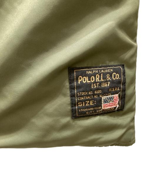 POLO RALPH LAUREN（ポロ・ラルフローレン）POLO RALPH LAUREN (ポロ・ラルフローレン) N-3フライトジャケット オリーブ サイズ:SIZE XSの古着・服飾アイテム