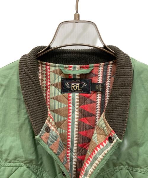 RRL（ダブルアールエル）RRL (ダブルアールエル) キルティングボンバージャケット オリーブ サイズ:SIZE Sの古着・服飾アイテム