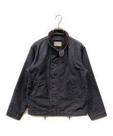 RRL（ダブルアールエル）の古着「ジャングルクロスデッキジャケット」｜ネイビー