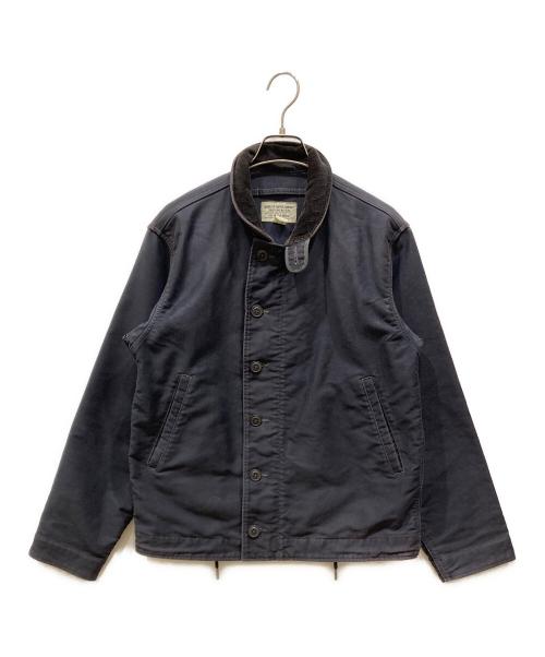 RRL（ダブルアールエル）RRL (ダブルアールエル) ジャングルクロスデッキジャケット ネイビー サイズ:SIZE Sの古着・服飾アイテム