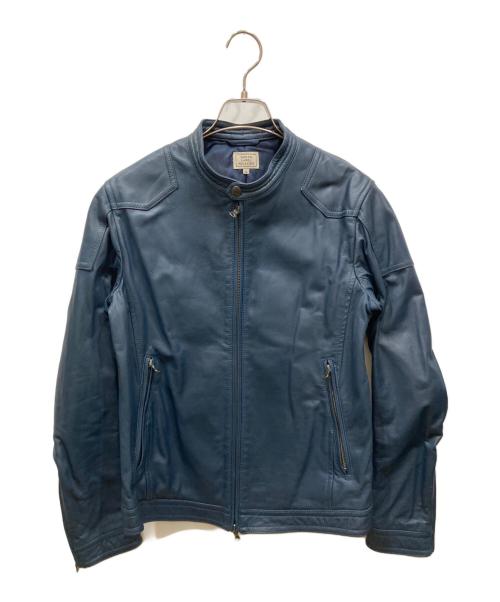 green label relaxing（グリーンレーベルリラクシング）green label relaxing (グリーンレーベルリラクシング) ゴートスキンレザージャケット ネイビー サイズ:SIZE Sの古着・服飾アイテム