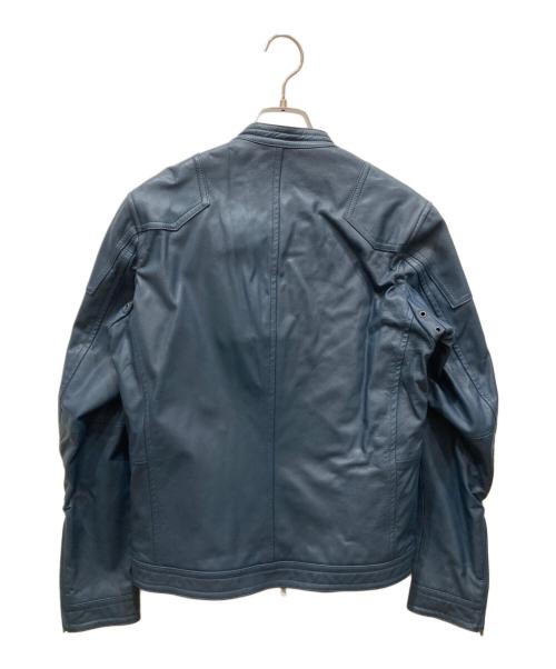 green label relaxing（グリーンレーベルリラクシング）green label relaxing (グリーンレーベルリラクシング) ゴートスキンレザージャケット ネイビー サイズ:SIZE Sの古着・服飾アイテム