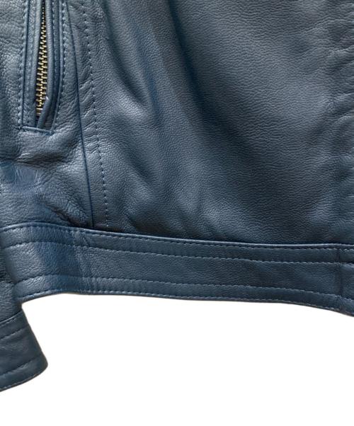 green label relaxing（グリーンレーベルリラクシング）green label relaxing (グリーンレーベルリラクシング) ゴートスキンレザージャケット ネイビー サイズ:SIZE Sの古着・服飾アイテム