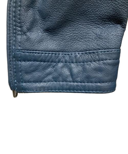 green label relaxing（グリーンレーベルリラクシング）green label relaxing (グリーンレーベルリラクシング) ゴートスキンレザージャケット ネイビー サイズ:SIZE Sの古着・服飾アイテム