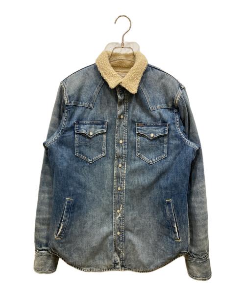 POLO RALPH LAUREN（ポロ・ラルフローレン）POLO RALPH LAUREN (ポロ・ラルフローレン) ボアデニムシャツジャケット インディゴ サイズ:SIZE Sの古着・服飾アイテム