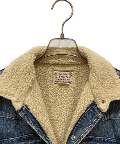 POLO RALPH LAUREN（ポロ・ラルフローレン）POLO RALPH LAUREN (ポロ・ラルフローレン) ボアデニムシャツジャケット インディゴ サイズ:SIZE Sの古着・服飾アイテム
