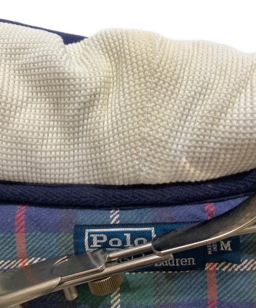 POLO RALPH LAUREN（ポロ・ラルフローレン）POLO RALPH LAUREN (ポロ・ラルフローレン) フード付きチェックネルシャツ グリーン サイズ:SIZE Mの古着・服飾アイテム