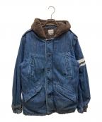 MOMOTARO JEANS桃太郎ジーンズ）の古着「ボアフーデッドコート」｜インディゴ