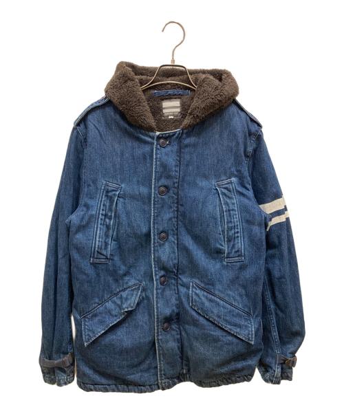 MOMOTARO JEANS（桃太郎ジーンズ）MOMOTARO JEANS (桃太郎ジーンズ) ボアフーデッドコート インディゴ サイズ:SIZE 40の古着・服飾アイテム