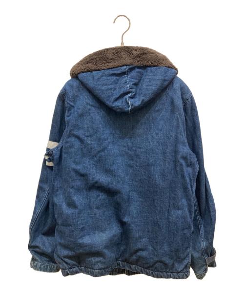 MOMOTARO JEANS（桃太郎ジーンズ）MOMOTARO JEANS (桃太郎ジーンズ) ボアフーデッドコート インディゴ サイズ:SIZE 40の古着・服飾アイテム