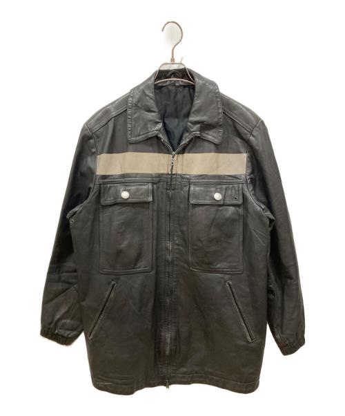 USED（USED）USED (USED) FEUERWEHRレザージャケット ブラック サイズ:不明の古着・服飾アイテム