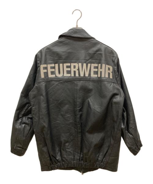 USED（USED）USED (USED) FEUERWEHRレザージャケット ブラック サイズ:不明の古着・服飾アイテム