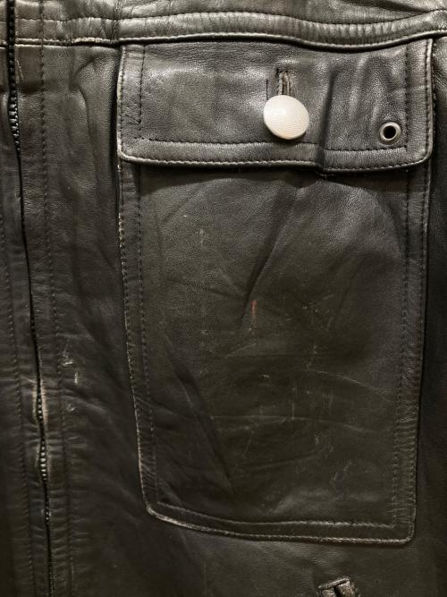 USED（USED）USED (USED) FEUERWEHRレザージャケット ブラック サイズ:不明の古着・服飾アイテム