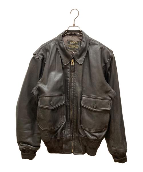 Sporty’s Pilot Shop（スポーティーズ パイロット ショップ）Sporty’s Pilot Shop (スポーティーズ パイロット ショップ) A-2レザージャケット ブラウン サイズ:不明の古着・服飾アイテム