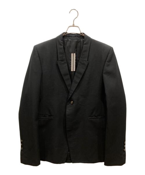 RICK OWENS（リックオウエンス）RICK OWENS (リックオウエンス) FLAP POCKET SINGLE-BUTTON BLAZER ブラック サイズ:SIZE 42の古着・服飾アイテム
