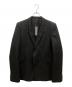 RICK OWENS（リックオウエンス）の古着「FLAP POCKET SINGLE-BUTTON BLAZER」｜ブラック