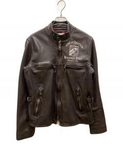 中古・古着通販】ZARA (ザラ) レザーライダースジャケット ブラック
