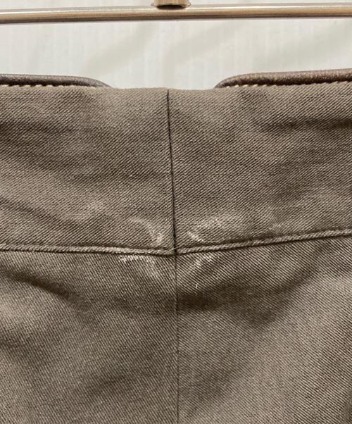HERMES（エルメス）HERMES (エルメス) MANCHES テーパード スラックス ブラウン サイズ:SIZE 48の古着・服飾アイテム