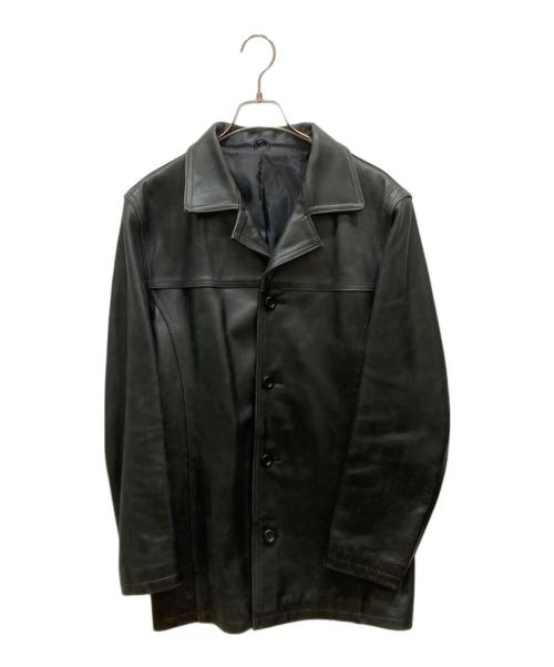 FREEDOM（フリーダム）freedom (フリーダム) レザーカーコート ブラウン サイズ:Ⅼの古着・服飾アイテム