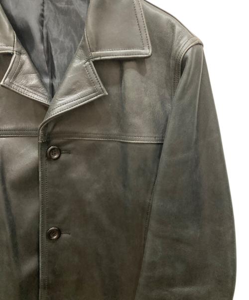 FREEDOM（フリーダム）freedom (フリーダム) レザーカーコート ブラウン サイズ:Ⅼの古着・服飾アイテム