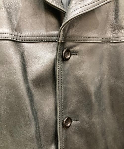 FREEDOM（フリーダム）freedom (フリーダム) レザーカーコート ブラウン サイズ:Ⅼの古着・服飾アイテム