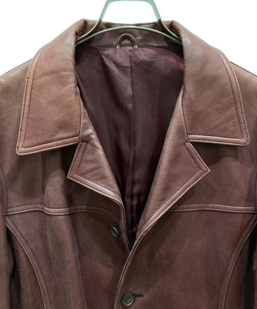 FREEDOM（フリーダム）freedom (フリーダム) レザーカーコート ブラック サイズ:SIZE Mの古着・服飾アイテム