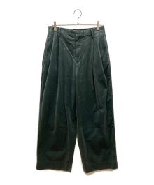EDIFICE（エディフィス）の古着「E.PONTOGLIO VELVET バギー パンツ」｜ブルー