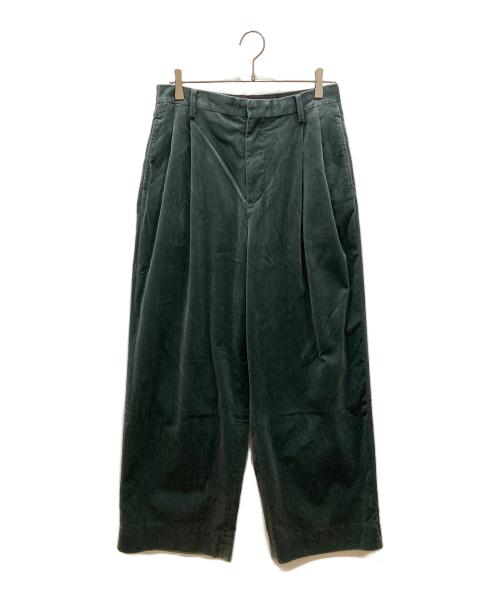 EDIFICE（エディフィス）EDIFICE (エディフィス) E.PONTOGLIO VELVET バギー パンツ ブルー サイズ:SIZE Mの古着・服飾アイテム