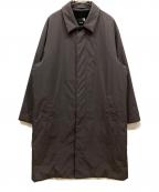 ATONエイトン）の古着「ASAKO NYLON BALMACAAN COAT」｜ブラウン