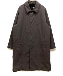 ATON（エイトン）の古着「ASAKO NYLON BALMACAAN COAT」｜ブラウン