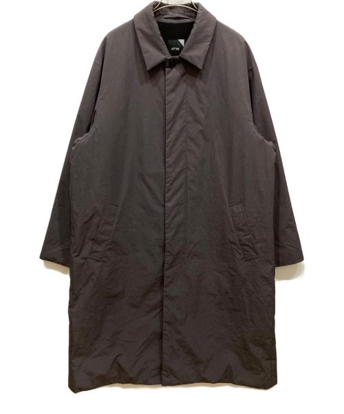 ATON（エイトン）ATON (エイトン) ASAKO NYLON BALMACAAN COAT ブラウン サイズ:SIZE 06の古着・服飾アイテム