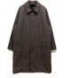 ATON（エイトン）の古着「ASAKO NYLON BALMACAAN COAT」｜ブラウン