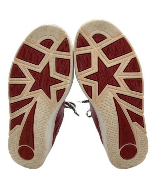 JIMMY CHOO（ジミーチュウ）JIMMY CHOO (ジミーチュウ) HAWAII/F ローカットスニーカー レッド サイズ:SIZE 37の古着・服飾アイテム