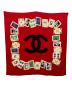 CHANEL (シャネル) トランプ柄シルクスカーフ レッド：18000円