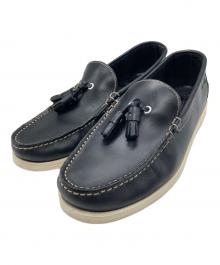 PARABOOT（パラブーツ）の古着「RECIF タッセルローファーデッキシューズ」｜ネイビー