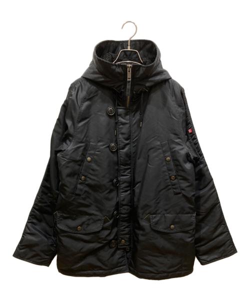 S/DOUBLE（エスダブル）S/DOUBLE (エスダブル) BEAMS (ビームス) N-3Bジャケット ブラック サイズ:SIZE Lの古着・服飾アイテム