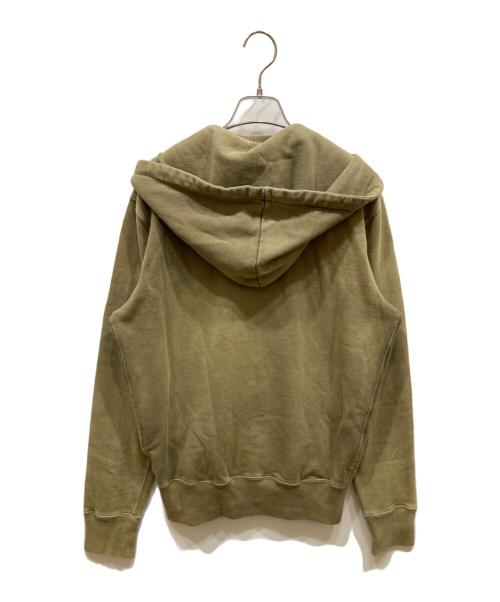 RRL（ダブルアールエル）RRL (ダブルアールエル) 後付けフードジップアップスウェットパーカー カーキ サイズ:SIZE Sの古着・服飾アイテム