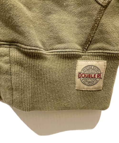 RRL（ダブルアールエル）RRL (ダブルアールエル) 後付けフードジップアップスウェットパーカー カーキ サイズ:SIZE Sの古着・服飾アイテム