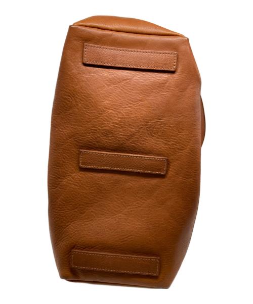 RALPH LAUREN（ラルフローレン）RALPH LAUREN (ラルフローレン) レザートートバッグ ブラウンの古着・服飾アイテム