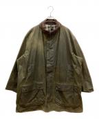 Barbourバブアー）の古着「BORDERオイルドジャケット」｜カーキ