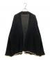 DISCOVERED (ディスカバード) SHELL STITCH MESH KNIT CARDIGAN ブラック×ホワイト サイズ:SIZE 3：10000円