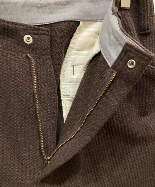 TENDERLOIN（テンダーロイン）TENDERLOIN (テンダーロイン) ピケ ワークパンツ ブラウン サイズ:SIZE Mの古着・服飾アイテム