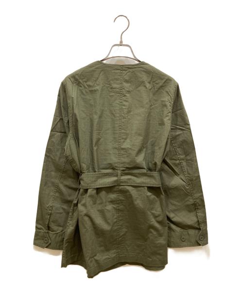 SLOBE IENA（スローブ イエナ）SLOBE IENA (スローブ イエナ) ノーカラーサファリブルゾン カーキ サイズ:SIZE Free 未使用品の古着・服飾アイテム