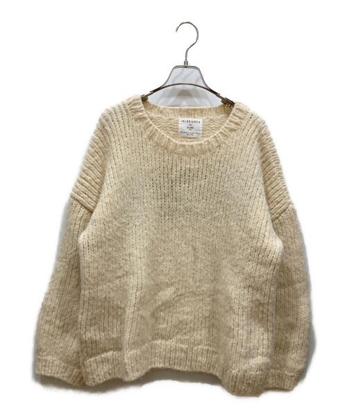 +81BRANCA（ハチイチブランカ）+81BRANCA (ハチイチブランカ) SLOBE IENA (スローブ イエナ) 別注 ペルーニット ベージュ サイズ:SIZE Freeの古着・服飾アイテム