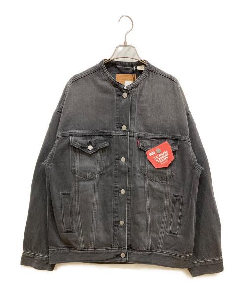 LEVI'S（リーバイス）LEVI'S (リーバイス) JOURNAL STANDARD relume (ジャーナルスタンダード レリューム) 別注COLLARLESS XL TRUCKER ブラック サイズ:SIZE XS 未使用品の古着・服飾アイテム