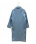 ZARA (ザラ) ビックシルエットダブルロングコート ブルー サイズ:SIZE M：10000円