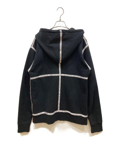A BATHING APE（アベイシングエイプ）A BATHING APE (アベイシングエイプ) プリントジップパーカー ブラック サイズ:SIZE XLの古着・服飾アイテム