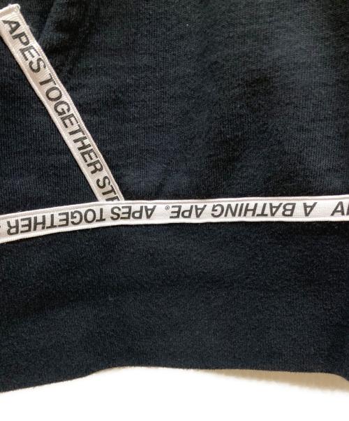 A BATHING APE（アベイシングエイプ）A BATHING APE (アベイシングエイプ) プリントジップパーカー ブラック サイズ:SIZE XLの古着・服飾アイテム