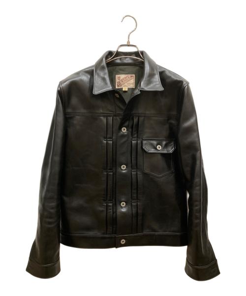 Y'2 leather（ワイツーレザー）Y'2 LEATHER (ワイツーレザー) EB-140 ECO HORSE 1st G JACKET ブラック サイズ:SIZE 40の古着・服飾アイテム